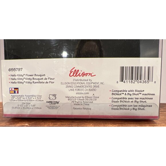 HTF Sizzix Hello Kitty Flower Bouquet Bigz Die By Sanrio 655797 - Picture 2 of 2